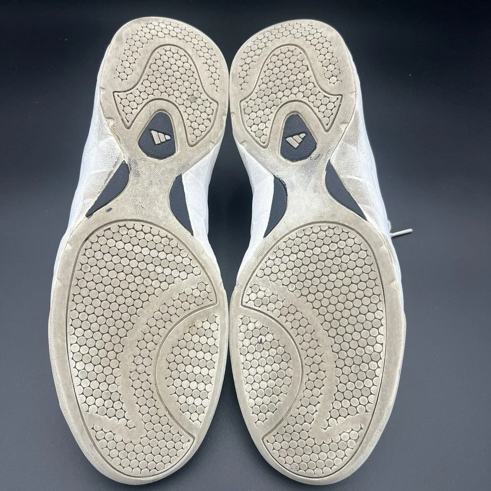 Adidas Barricade Team 2 White Navy Men's 13‎ Tennis Shoes 659910